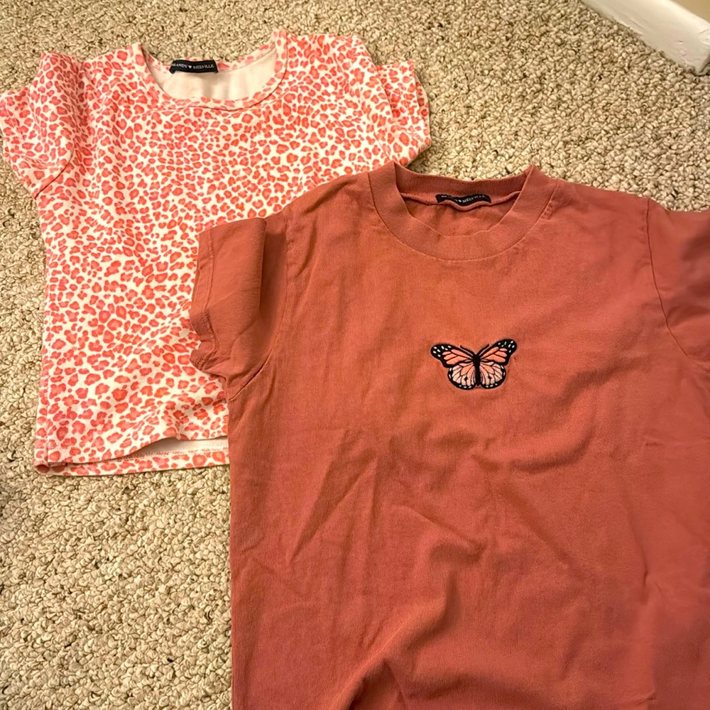 Two Brandy Melville tees tops